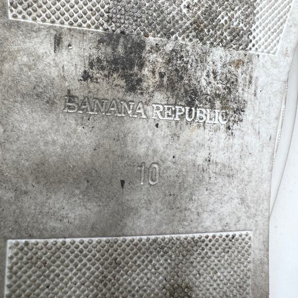 Banana Republic Patent Leather Lace Up Shoe Sneaker White - 10 - Picture 8 of 9